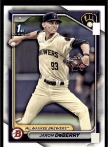 2024 Bowman Draft Jaron DeBerry Brewers 5 Card Set