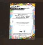 2024 Topps Finest Gold Refractor Auto Hideki Matsui