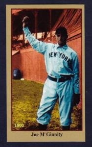 Joe McGinnity 1900 Centennial Miller Press Card