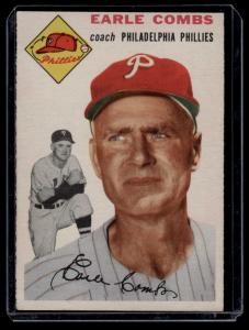 1954 Topps Earle Combs Card #183