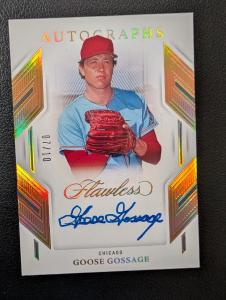 2023 Panini Flawless Goose Gossage Gold Autograph