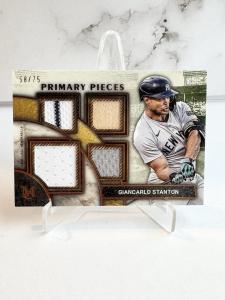 2025 Topps Museum Collection Giancarlo Stanton Quad Relic