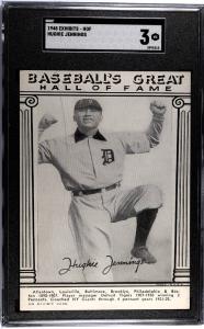 1948 Hughie Jennings HOF Exhibits SGC 3 Card