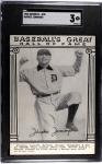 1948 Hughie Jennings HOF Exhibits SGC 3 Card