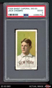 1909 T206 Jack Chesbro Yankees HOF Card