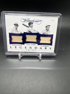 2017 Flawless Legendary Trios Blue Game Used Bats