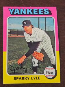 1975 Topps Mini Sparky Lyle #485 Card