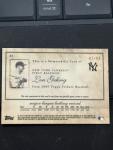2009 Topps Tribute Lou Gehrig Jersey Card #/99