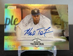 2025 Mark Teixeira Stadium Club Rainbow Foil Auto