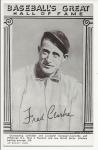 Fred Clarke 1977 Hall of Fame Exhibit Card