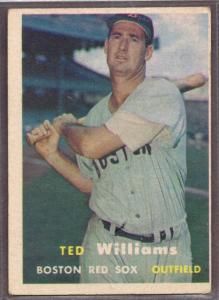 1957 Topps Ted Williams Card - Set Break