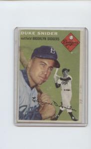 1954 Topps Duke Snider Brooklyn Dodgers Card #32