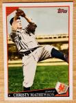 2009 Topps Christy Mathewson Legend SP Card