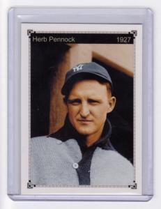 Herb Pennock 1927 Yankees Murderers Row Card