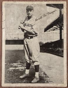 1936 National Chicle Pie Traynor Baseball Card