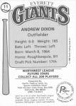 1986 Cramer Everett Giants - Choose Your Card!