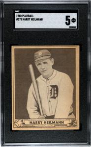 1940 Play Ball Harry Heilmann #171 Card