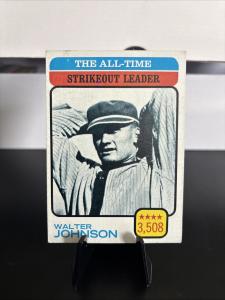 1973 Topps Walter Johnson All-Time Leaders Card