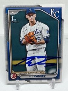 2024 Bowman Draft AJ Causey Signed Card