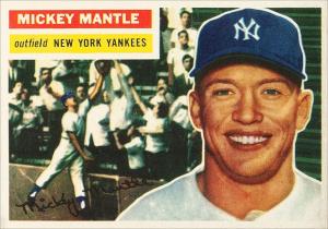 1956 Topps Mickey Mantle Yankees Baseball Card