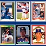 Nolan Ryan Baseball Card Set - 6 Cards