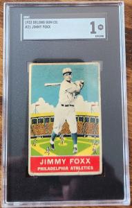 1933 DeLong R333 #21 Jimmy Foxx Sports Card