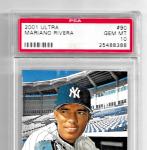 2001 Ultra Mariano Rivera Baseball Card #90 PSA 10
