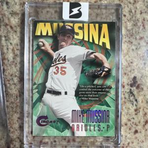 1997 Skybox Mike Mussina #375 Rave Baseball Card