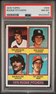 1976 Topps Ron Guidry Rookie Card PSA 8
