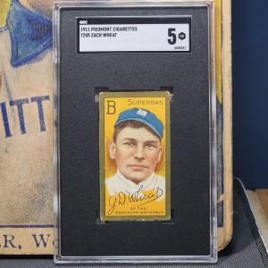 Zack Wheat 1911 T205 Gold Border Baseball Card