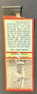 1935-36 Dizzy Dean RED Border Matchbook Card