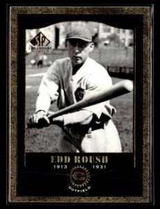 2001 SP Legendary Cuts Edd Roush Cincinnati Reds Card