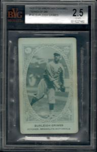 Burleigh Grimes 1922 American Caramel HOF Card