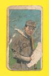 1909 T206 Johnny Evers Partial Name Mis-Cut Card