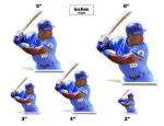 Bo Jackson Royals Glossy Sticker Vinyl Laminate