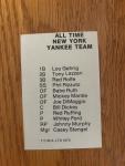 1975 TCMA New York Yankees Joe DiMaggio Card