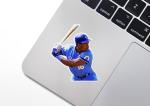 Bo Jackson Royals Glossy Sticker Vinyl Laminate