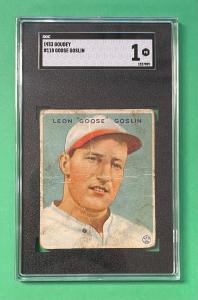 1933 Goudey Goose Goslin Rookie Card #110