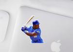 Bo Jackson Royals Glossy Sticker Vinyl Laminate
