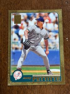 2001 Topps Andy Pettitte #433 Gold Baseball Card