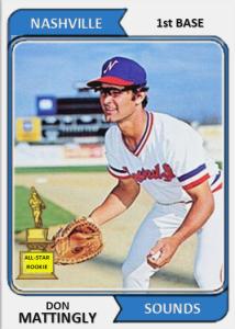 Don Mattingly Nashville Cards - Buy 5 Get 1 Free