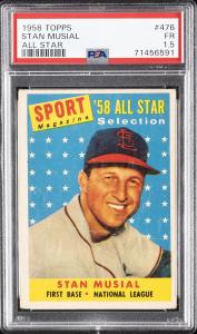 1958 Topps Stan Musial #476 PSA Card