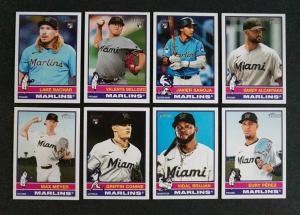 2025 Topps Heritage Miami Marlins Team Set