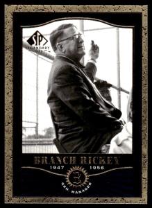 2001 SP Legendary Cuts Branch Rickey Brooklyn Dodgers