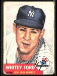 Whitey Ford 1953 Topps Card - New York Yankees