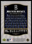 2001 SP Legendary Cuts Branch Rickey Brooklyn Dodgers