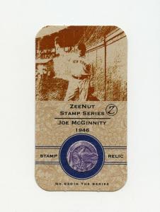 Joe McGinnity 1946 Stamp Relic HOF Card