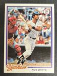 1978 Topps Roy White Yankees Baseball Card #16