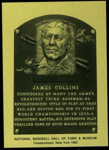 Jimmy Collins 1981-89 Hall of Fame Plaque Card