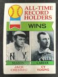 1979 Topps Jack Chesbro Cy Young Record Card